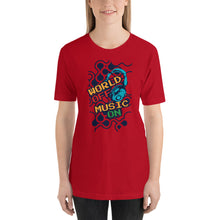 Load image into Gallery viewer, World Off Music On T-Shirt - Tees Arena | TeesArena.com