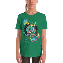 Load image into Gallery viewer, Splashed Space Cat T-Shirt - Tees Arena | TeesArena.com