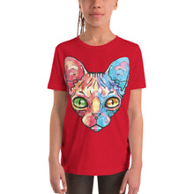 Load image into Gallery viewer, Creepy Cat T-Shirt - Tees Arena | TeesArena.com