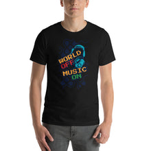 Load image into Gallery viewer, World Off Music On T-Shirt - Tees Arena | TeesArena.com