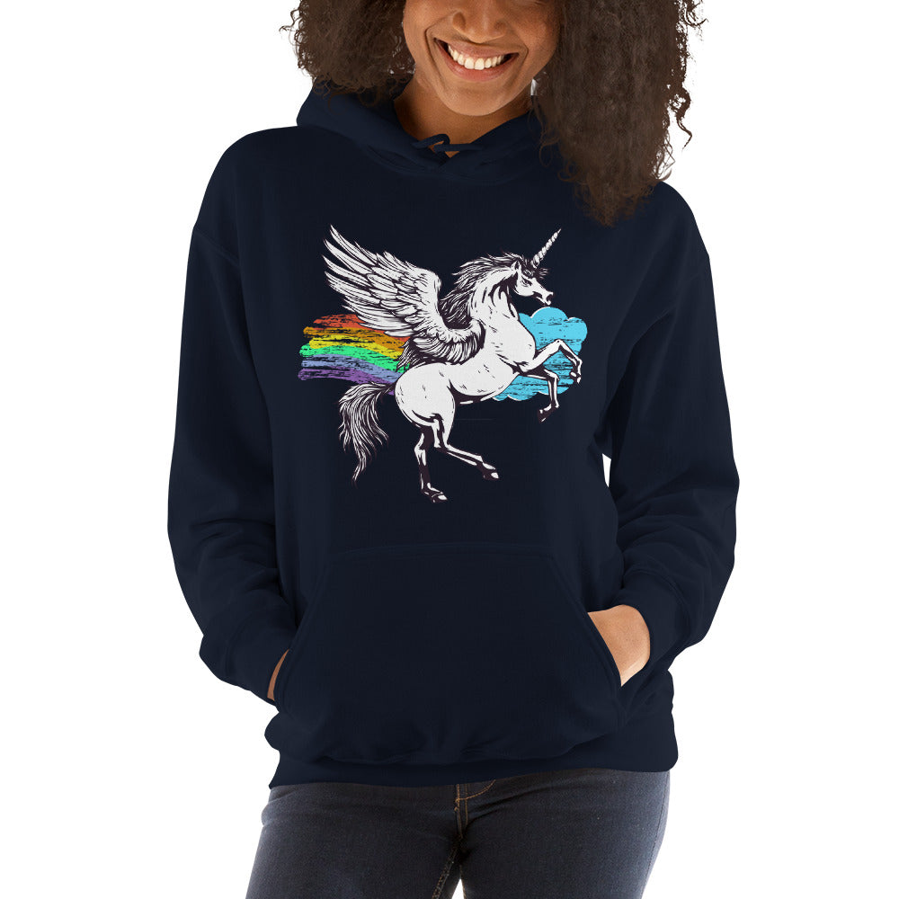 Womens unicorn online hoodie