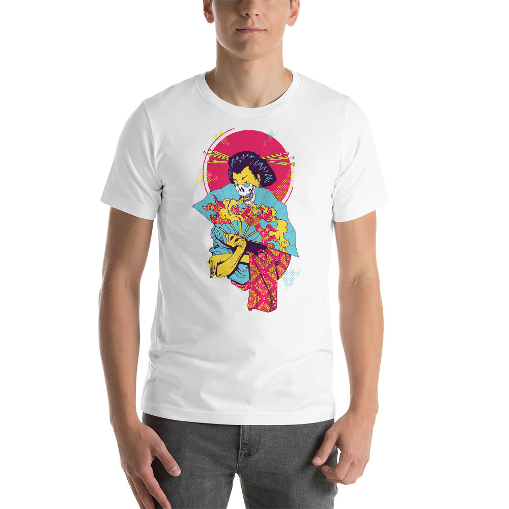 Fire Skull Fan T-Shirt - Tees Arena | TeesArena.com