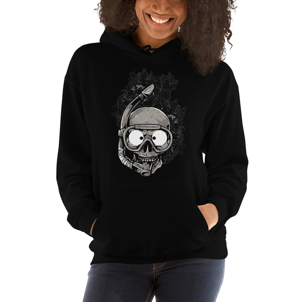 Diver Skull Hoodie - Tees Arena | TeesArena.com