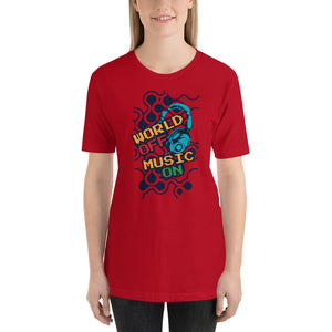 World Off Music On T-Shirt - Tees Arena | TeesArena.com