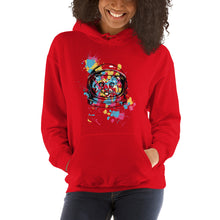 Load image into Gallery viewer, Splashed Space Cat Hoodie - Tees Arena | TeesArena.com