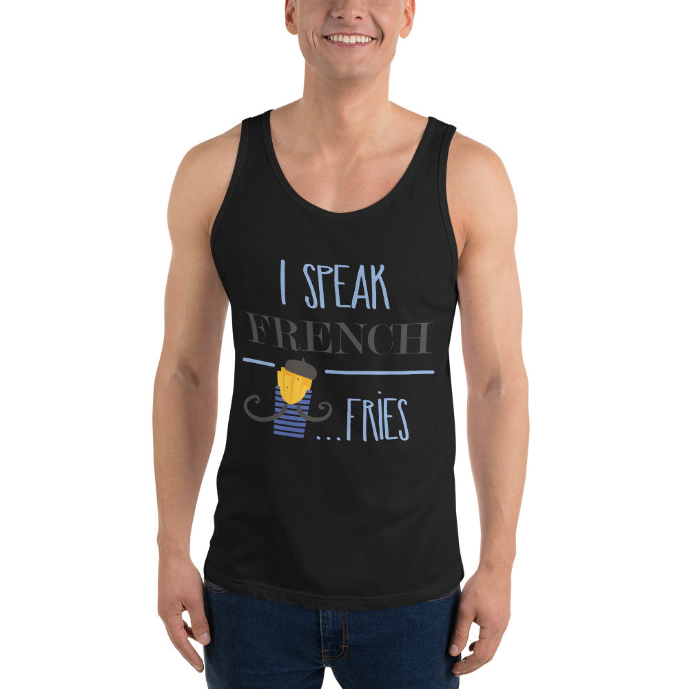 I Speak French Fries Tank Top - Tees Arena | TeesArena.com