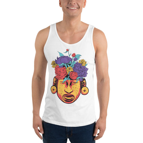 Flower In The Head Tank Top - Tees Arena | TeesArena.com