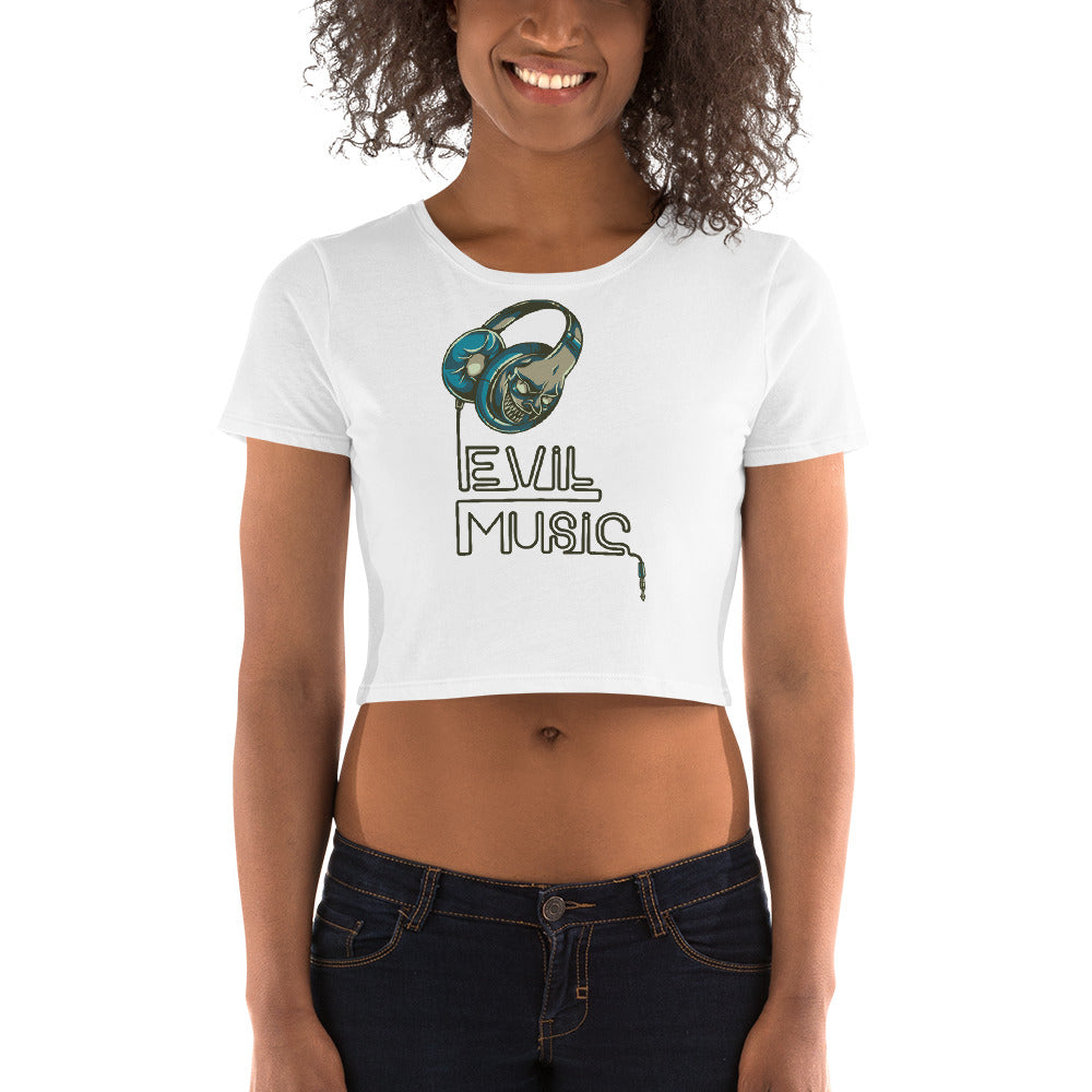 Evil Music Crop Top - Tees Arena | TeesArena.com