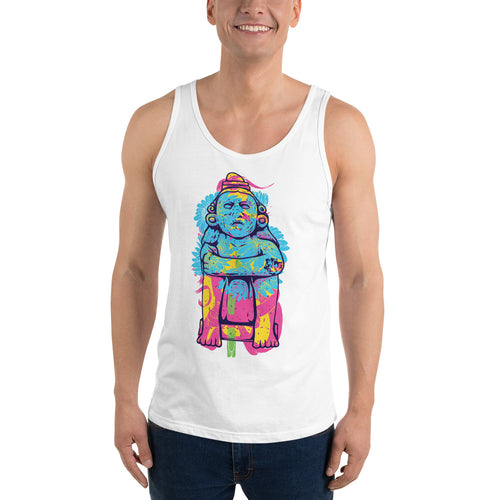 Splashed Aztec Idol Tank Top - Tees Arena | TeesArena.com