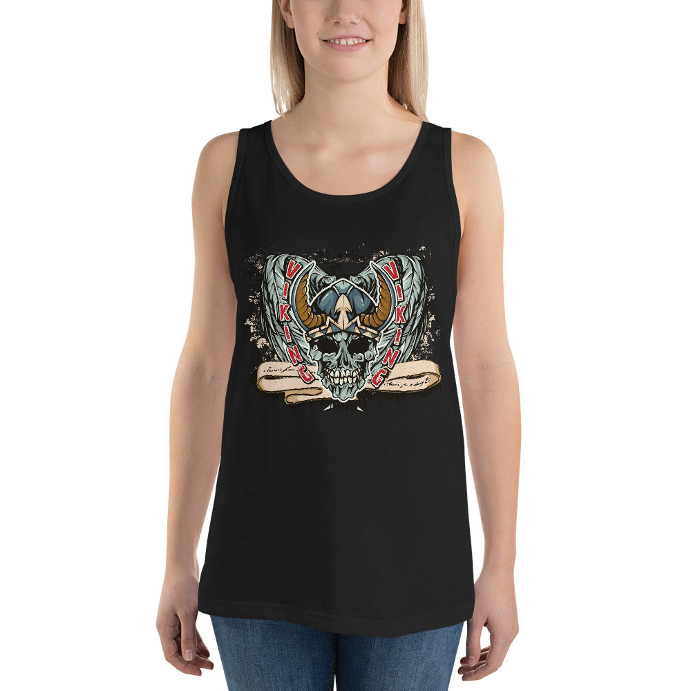 Viking Skull Tank Top - Tees Arena | TeesArena.com