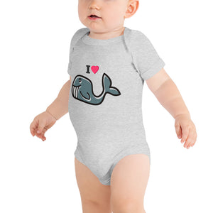 I Love Whale Bodysuit - Tees Arena | TeesArena.com