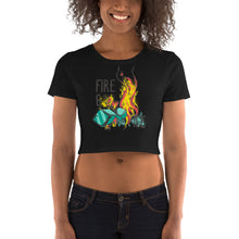 Load image into Gallery viewer, Fire And Ice Crop Top - Tees Arena | TeesArena.com