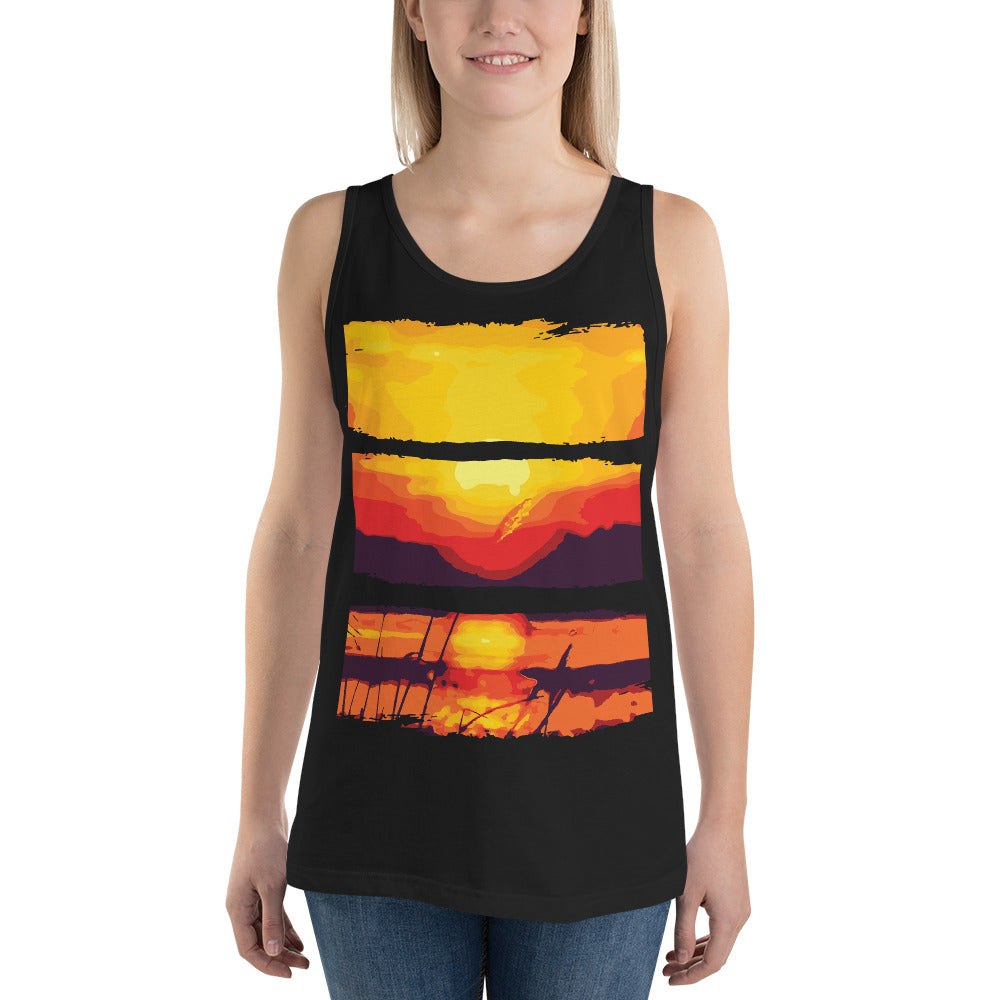Sunset Lake Tank Top - Tees Arena | TeesArena.com