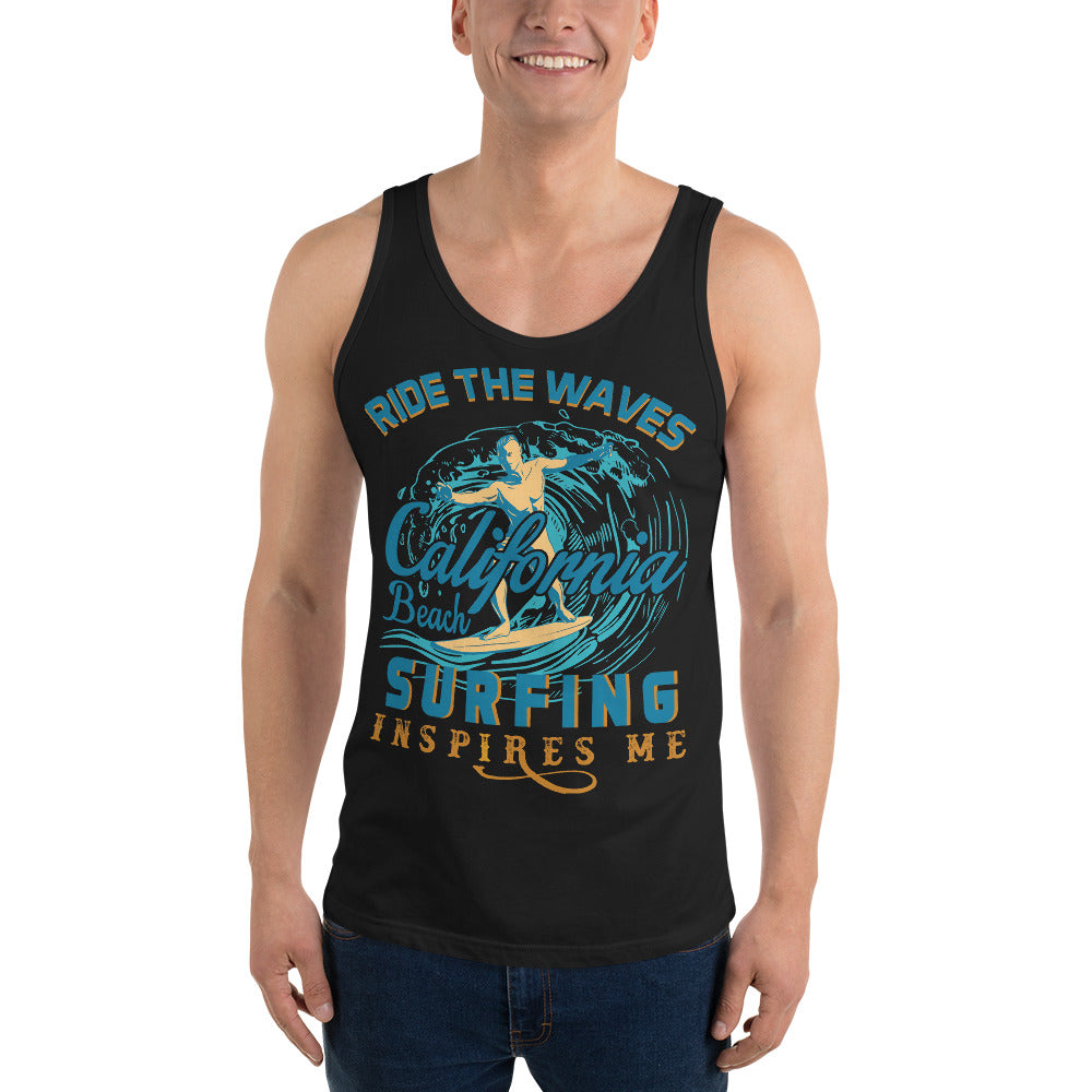 Ride The Waves Tank Top - Tees Arena | TeesArena.com