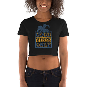 Good Vibes Only Crop Top - Tees Arena | TeesArena.com