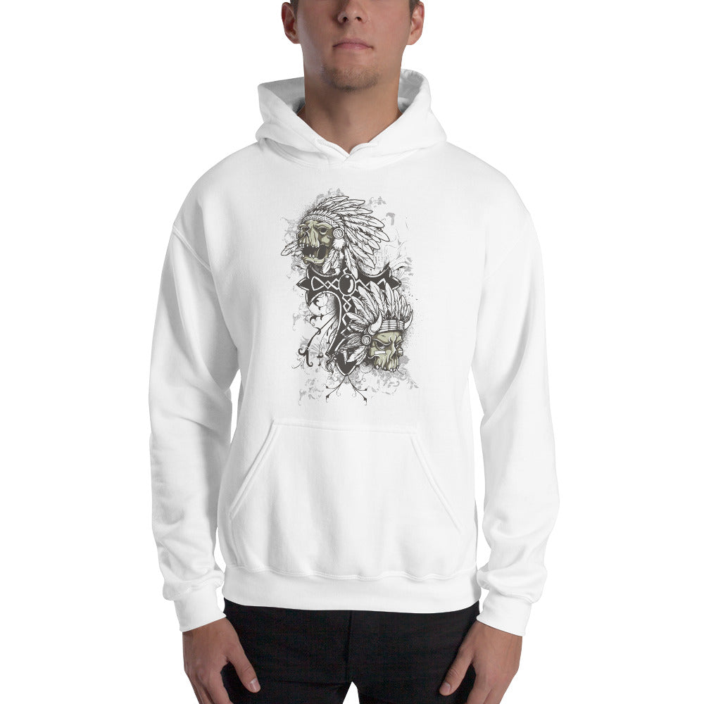 Indian Skulls Hoodie - Tees Arena | TeesArena.com
