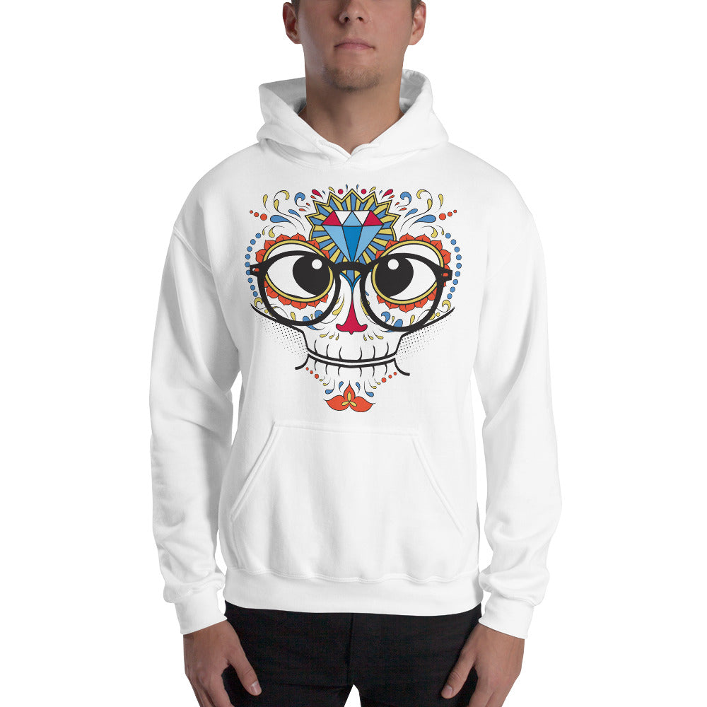 Geek Calavera Hoodie - Tees Arena | TeesArena.com