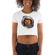Load image into Gallery viewer, Cosmic Cat Crop Top - Tees Arena | TeesArena.com