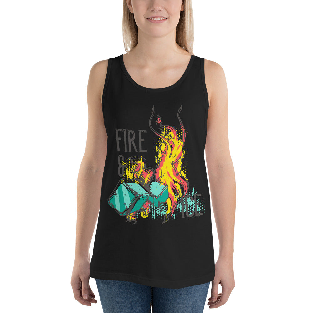 Fire And Ice Tank Top - Tees Arena | TeesArena.com
