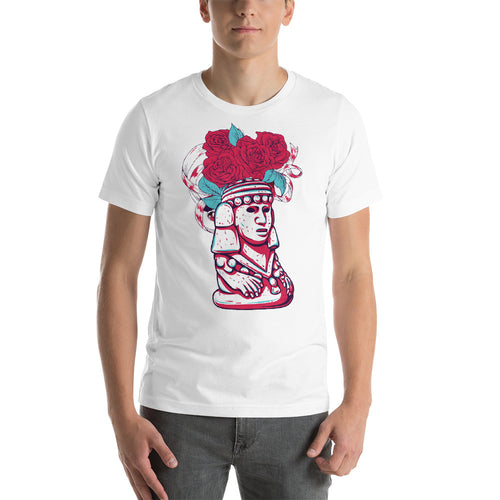 Aztec Flowers Hat T-Shirt - Tees Arena | TeesArena.com