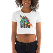 Load image into Gallery viewer, War Unicorn Crop Top - Tees Arena | TeesArena.com