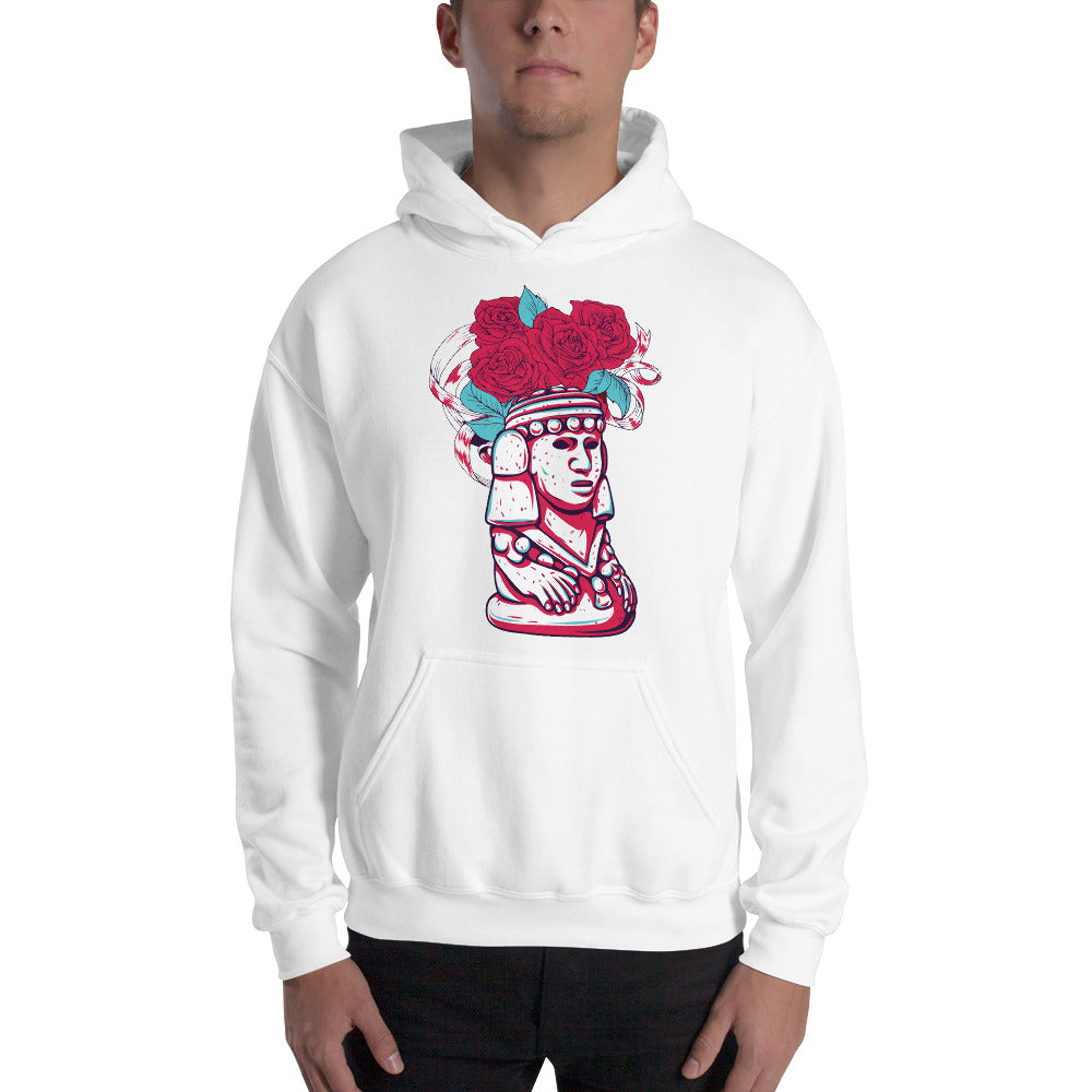 Aztec Flowers Hat Hoodie - Tees Arena | TeesArena.com