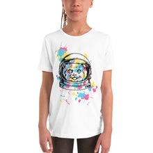 Load image into Gallery viewer, Splashed Space Cat T-Shirt - Tees Arena | TeesArena.com