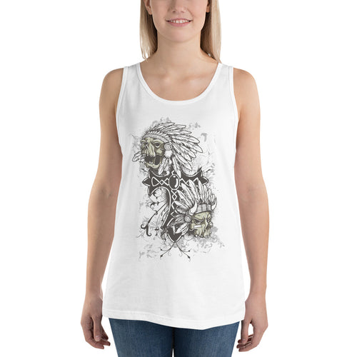 Indian Skulls Tank Top - Tees Arena | TeesArena.com