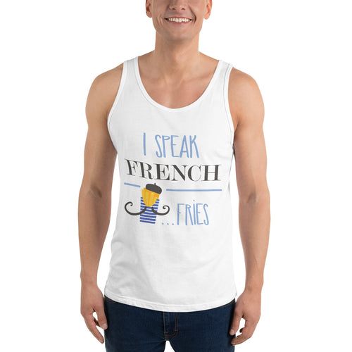 I Speak French Fries Tank Top - Tees Arena | TeesArena.com