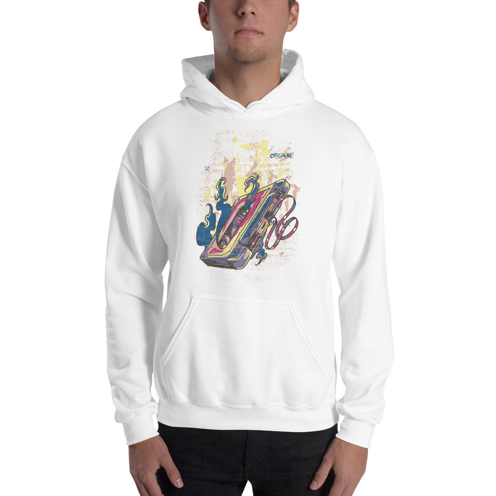 Burning Audiotape Hoodie - Tees Arena | TeesArena.com