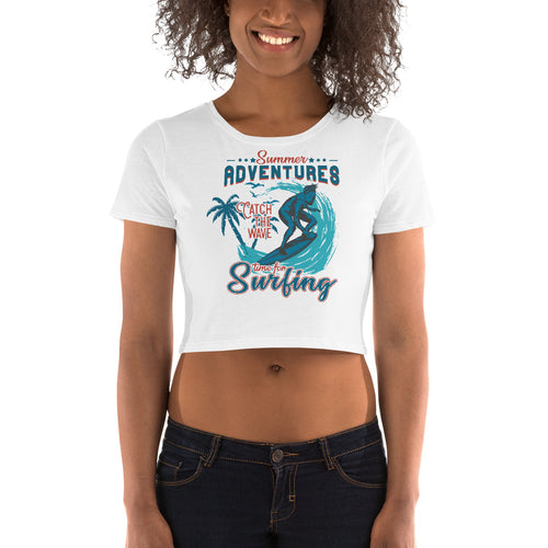 Summer Adventures Crop Top - Tees Arena | TeesArena.com