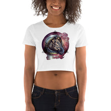 Load image into Gallery viewer, Cosmic Zebra Crop Top - Tees Arena | TeesArena.com