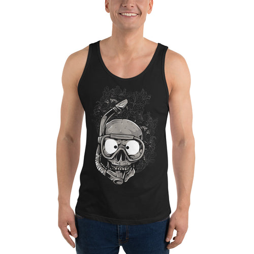 Diver Skull Tank Top - Tees Arena | TeesArena.com