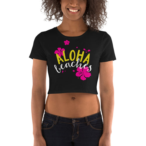 Aloha Beaches Crop Top - Tees Arena | TeesArena.com