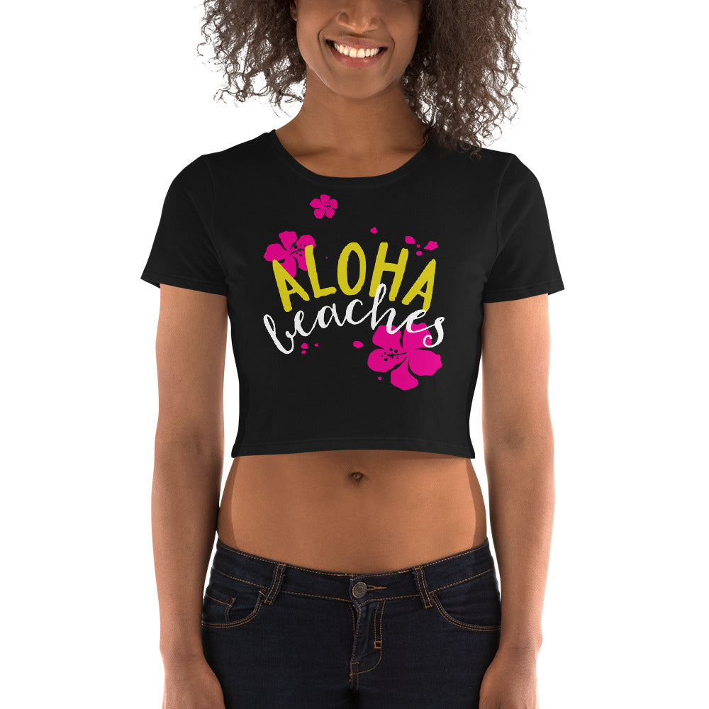 Aloha Beaches Crop Top - Tees Arena | TeesArena.com