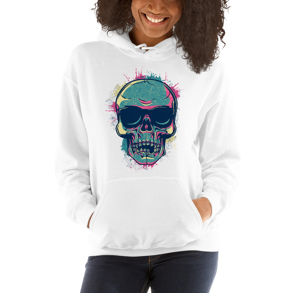 Splashed Skull Hoodie - Tees Arena | TeesArena.com