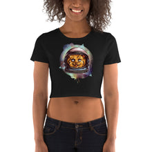 Load image into Gallery viewer, Cosmic Cat Crop Top - Tees Arena | TeesArena.com