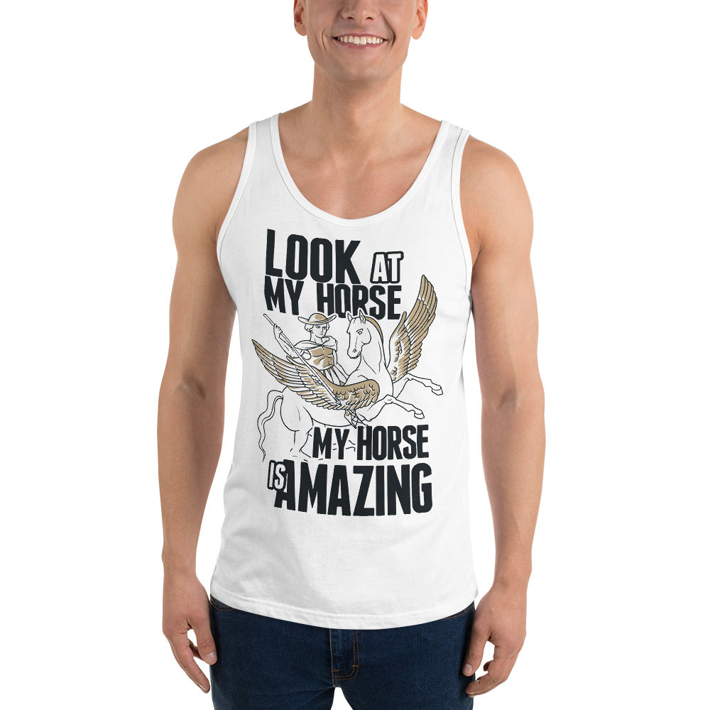 Look At My Horse Tank Top - Tees Arena | TeesArena.com