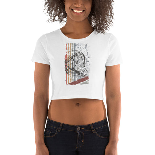 Cosmic Zebra Crop Top - Tees Arena | TeesArena.com