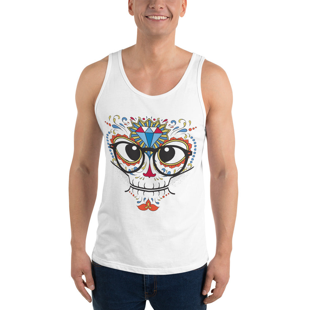 Geek Calavera Tank Top - Tees Arena | TeesArena.com