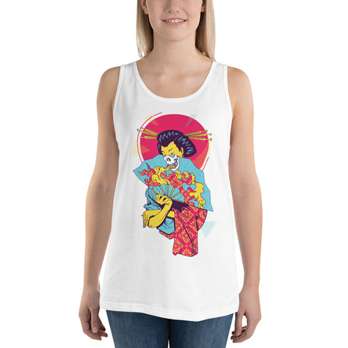 Fire Skull Fan Tank Top - Tees Arena | TeesArena.com