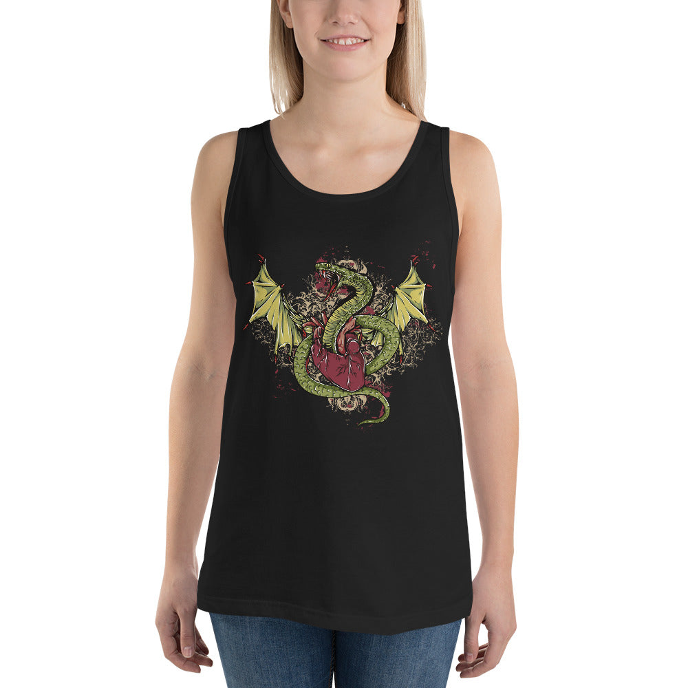 Snake Heart Tank Top - Tees Arena | TeesArena.com