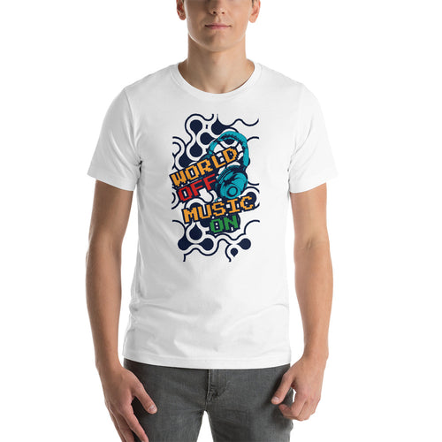 World Off Music On T-Shirt - Tees Arena | TeesArena.com