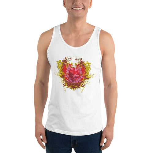 Heart Skull Tank Top - Tees Arena | TeesArena.com