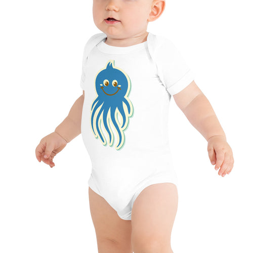 Blue Octopus Bodysuit - Tees Arena | TeesArena.com