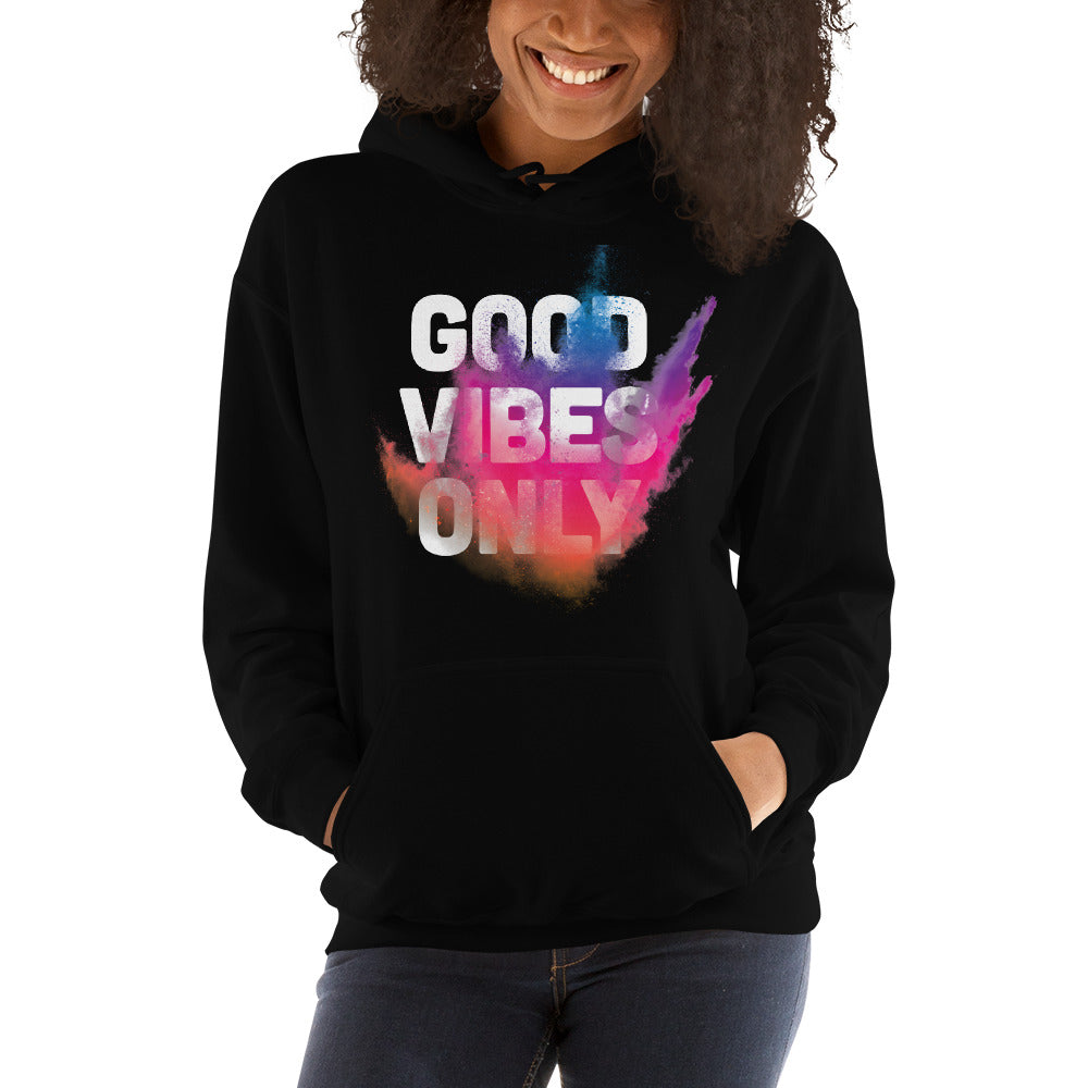 Splashed Good Vibes Only Hoodie - Tees Arena | TeesArena.com