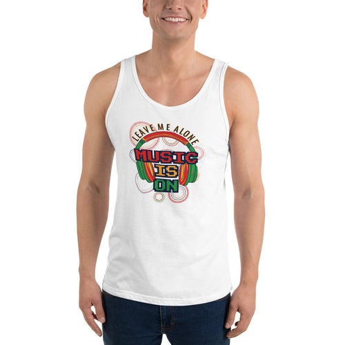 Music Is On Tank Top - Tees Arena | TeesArena.com