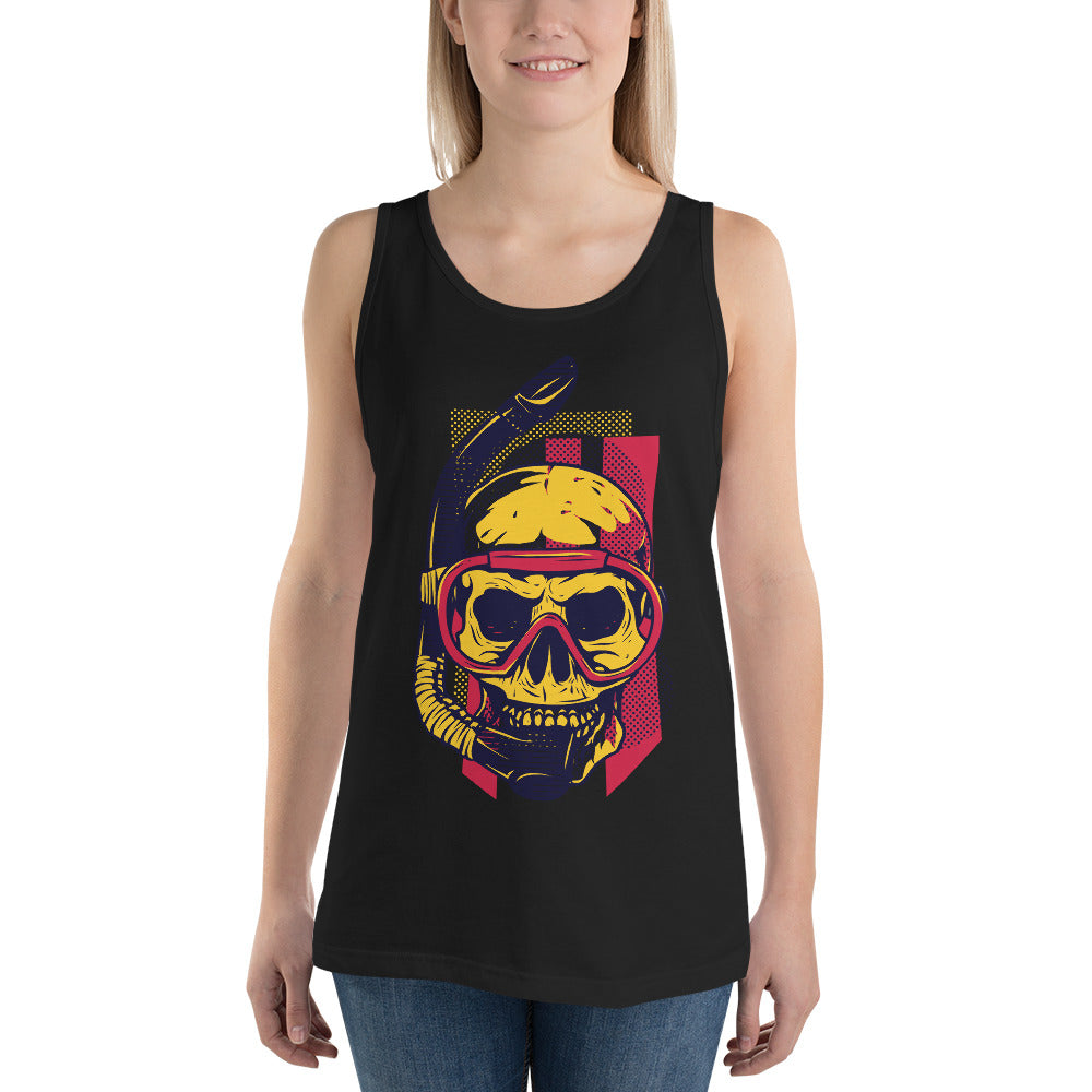 Dead Scuba Diver Tank Top - Tees Arena | TeesArena.com