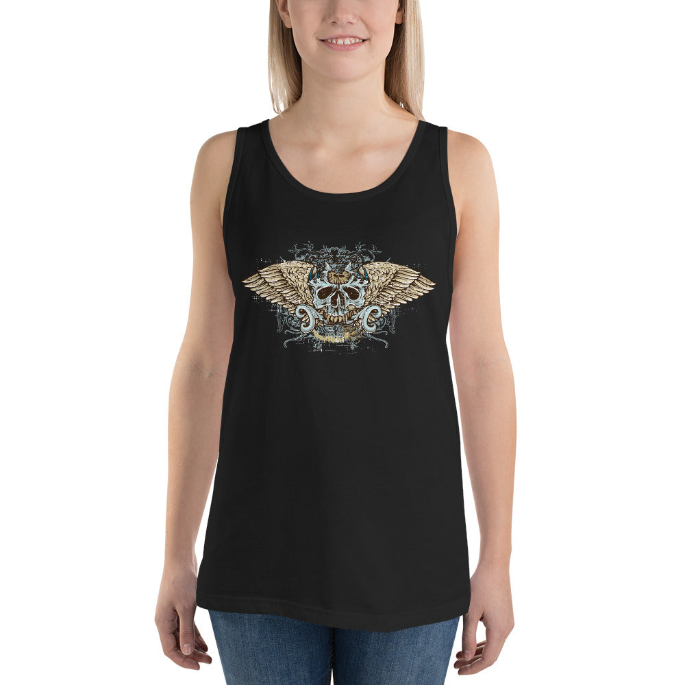 Skull Wings Tank Top - Tees Arena | TeesArena.com