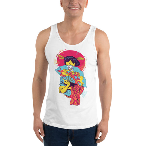 Fire Skull Fan Tank Top - Tees Arena | TeesArena.com